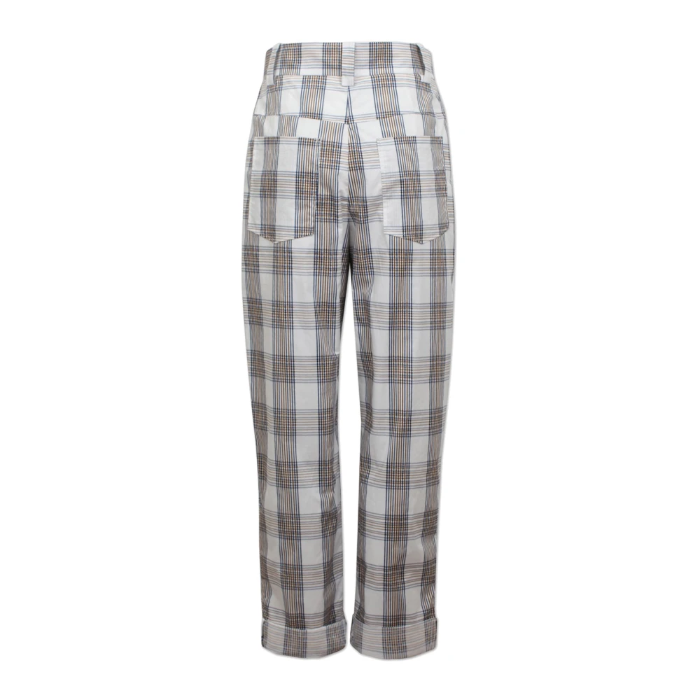 BAUM UND PFERDGARTEN Geruite Katoenen Loszittende Broek Multicolor Dames