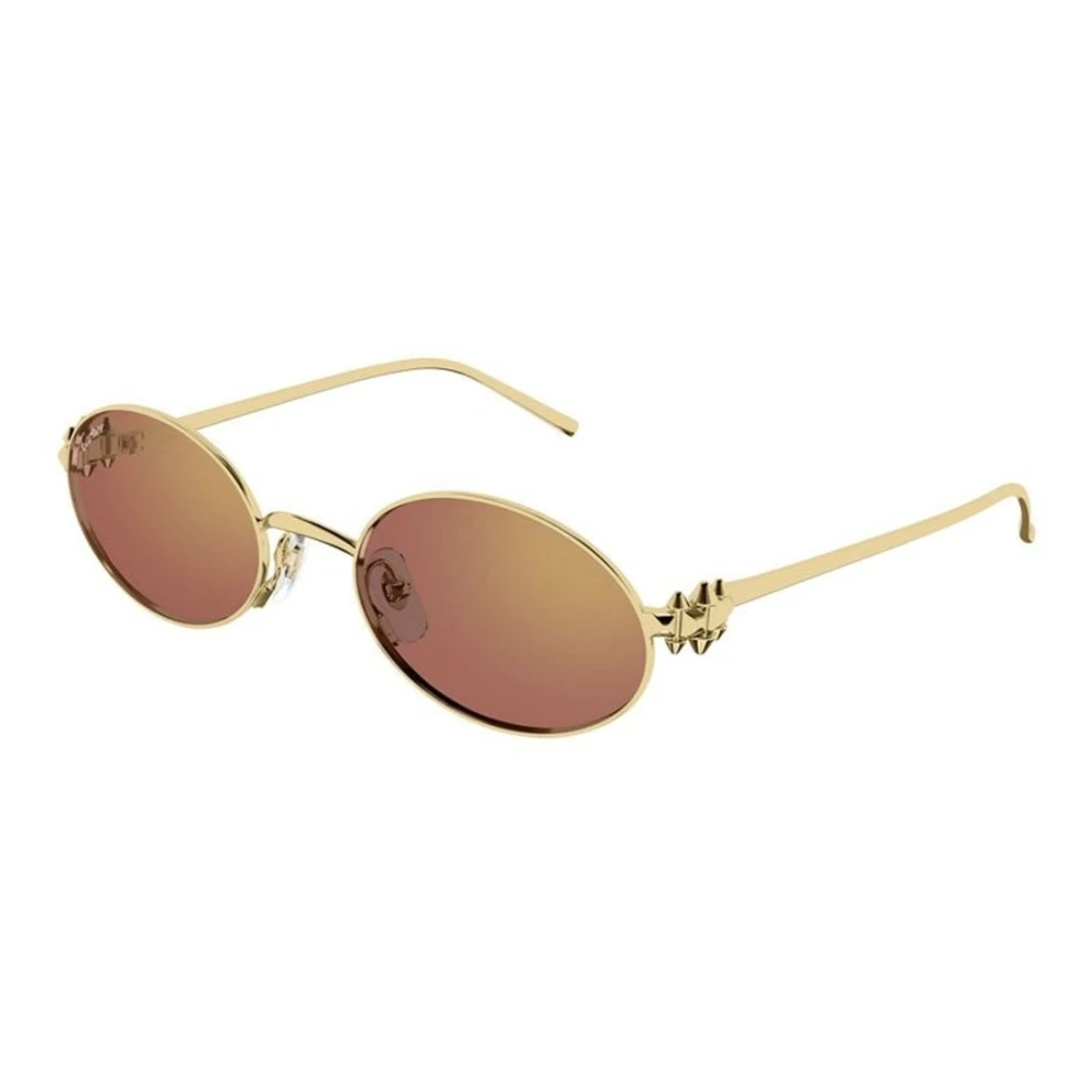 Cartier Women's Yellow Sunglasses, 52 Mm, Ct0644s 003 Sunglasses
