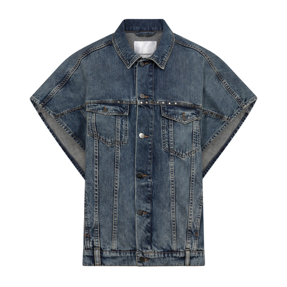 Jean poncho jacket sale