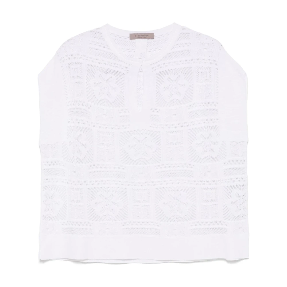 D.Exterior Wit Elegant Topwear White Dames