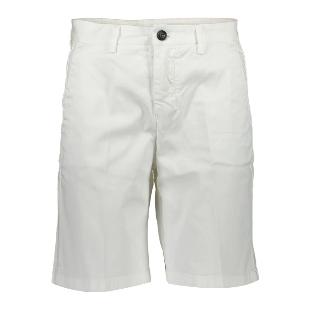 North Sails White Bermuda Shorts With Slim Fit - Female - Casual Shorts - Xl - Shorts