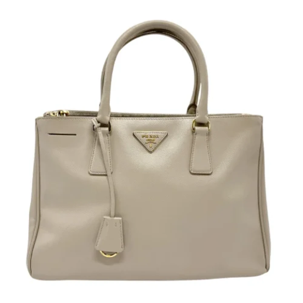 Prada Vintage Pre-owned Leather prada-bags Gray Dames