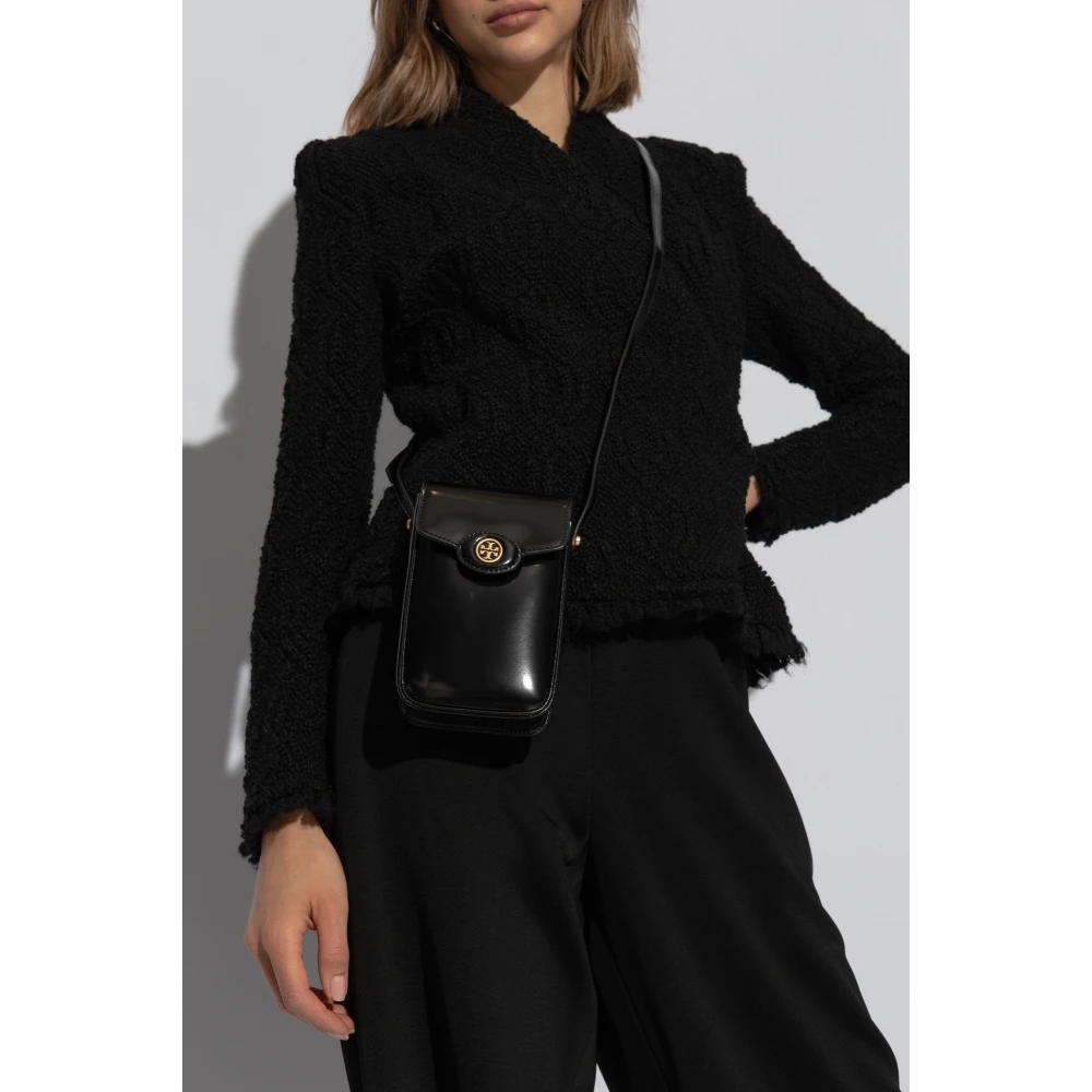 TORY BURCH Robinson Telefoonhoesje aan een band Black Dames