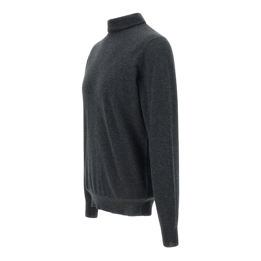 Filippo De Laurentiis Grafietgrijze Wol Kasjmier Coltrui Sweater Gray Heren