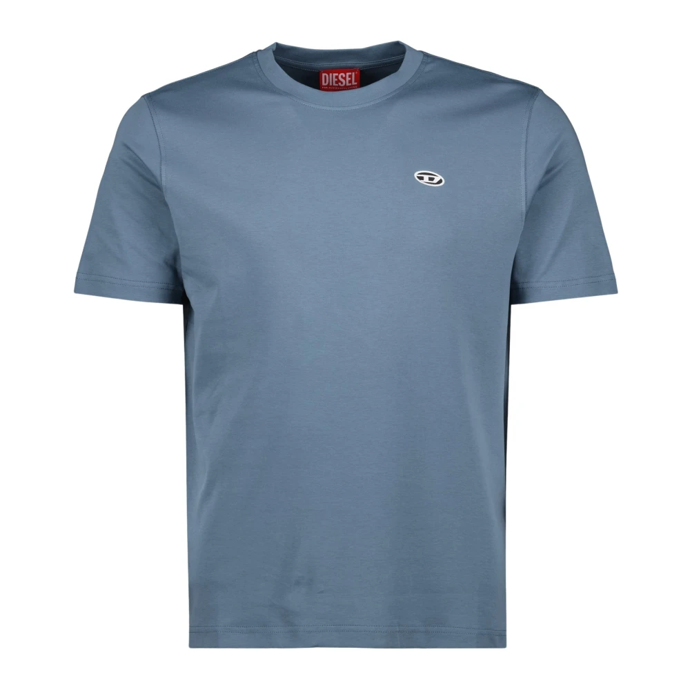 Diesel Blauwe T-Adjust Ronde Hals T-shirt Blue Heren