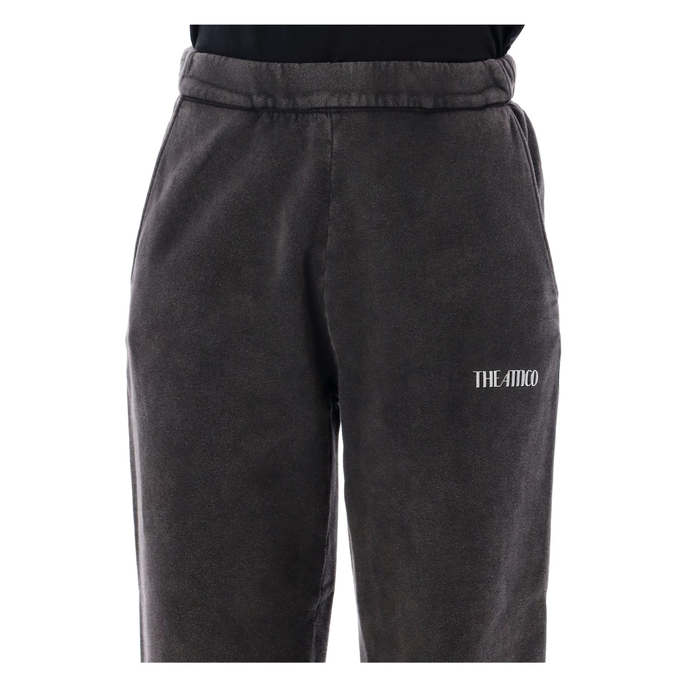 The Attico Zwarte Faded Penny Jogging Broek Gray Dames