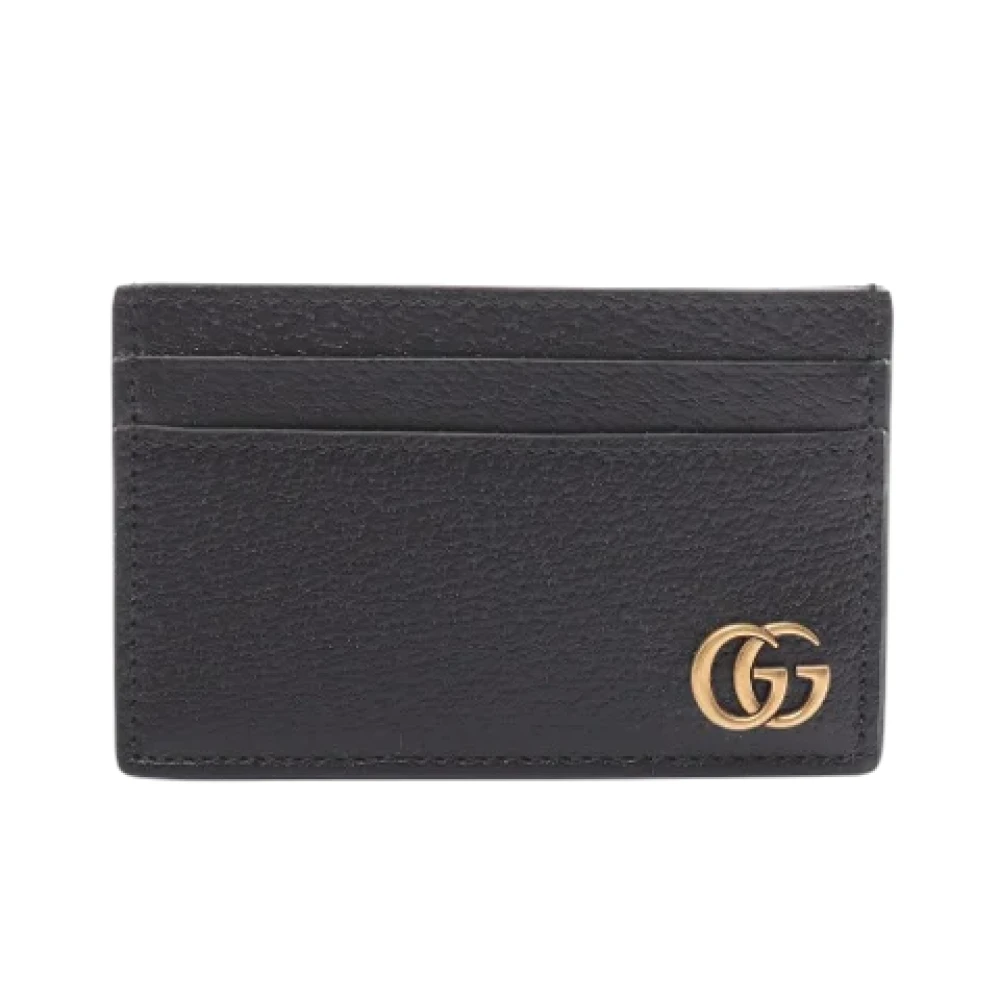 Gucci Vintage Pre-owned Leather wallets Black Dames