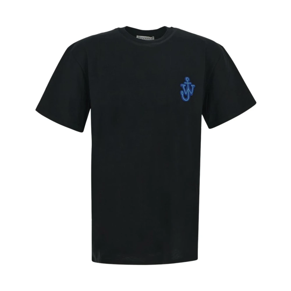 JW Anderson Katoenen Logo T-shirt Black Heren