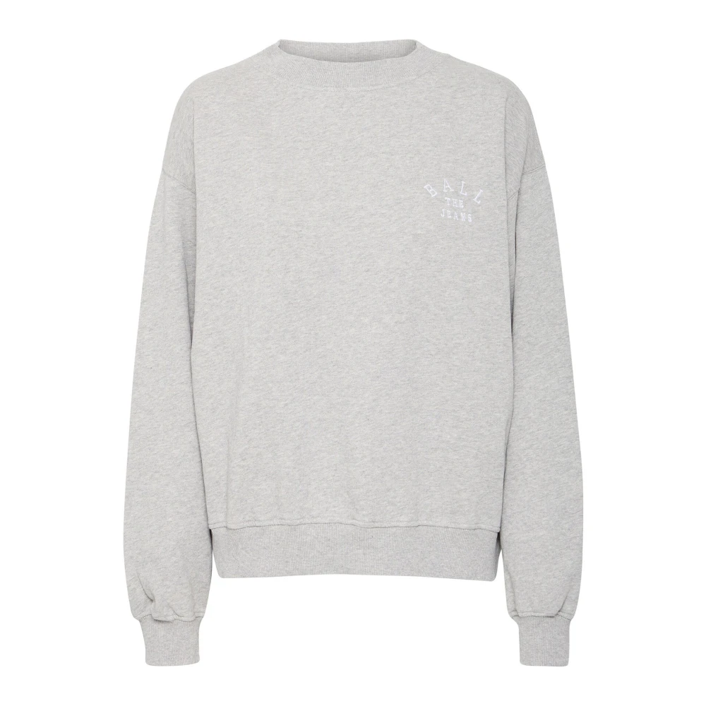 Ball Women's Gray Grey Melange Crewneck Sweatshirt - Sweatshirts - Xs - Sweatshirts & Hoodies