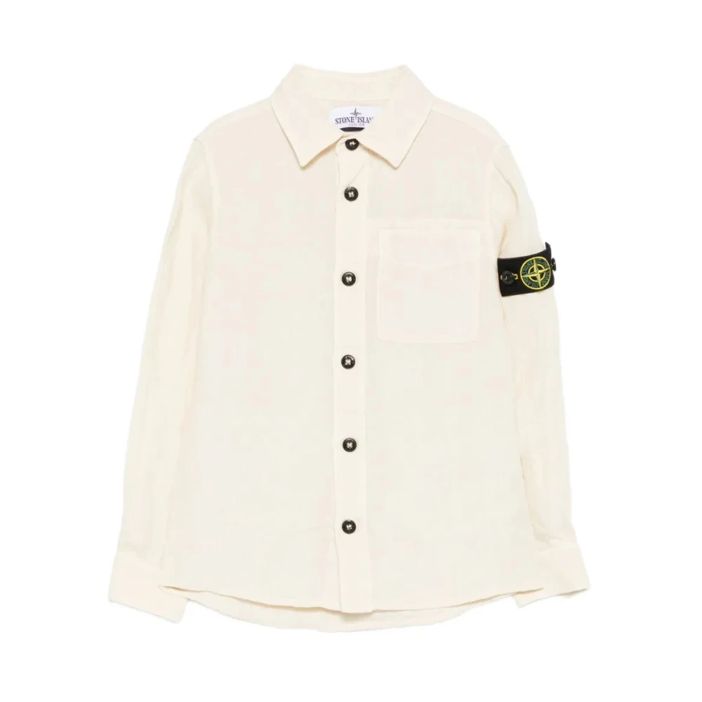 Stone Island Beige Camicia - Male - Kids Shirts - 4 Y - Kids
