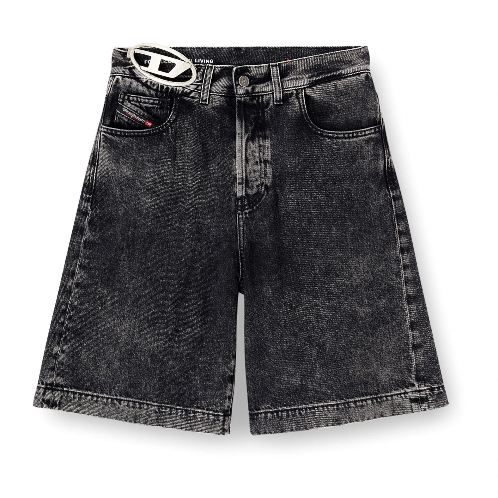 Diesel Kvinno Svart Shorts Dam, W24, Denim, Denimshorts