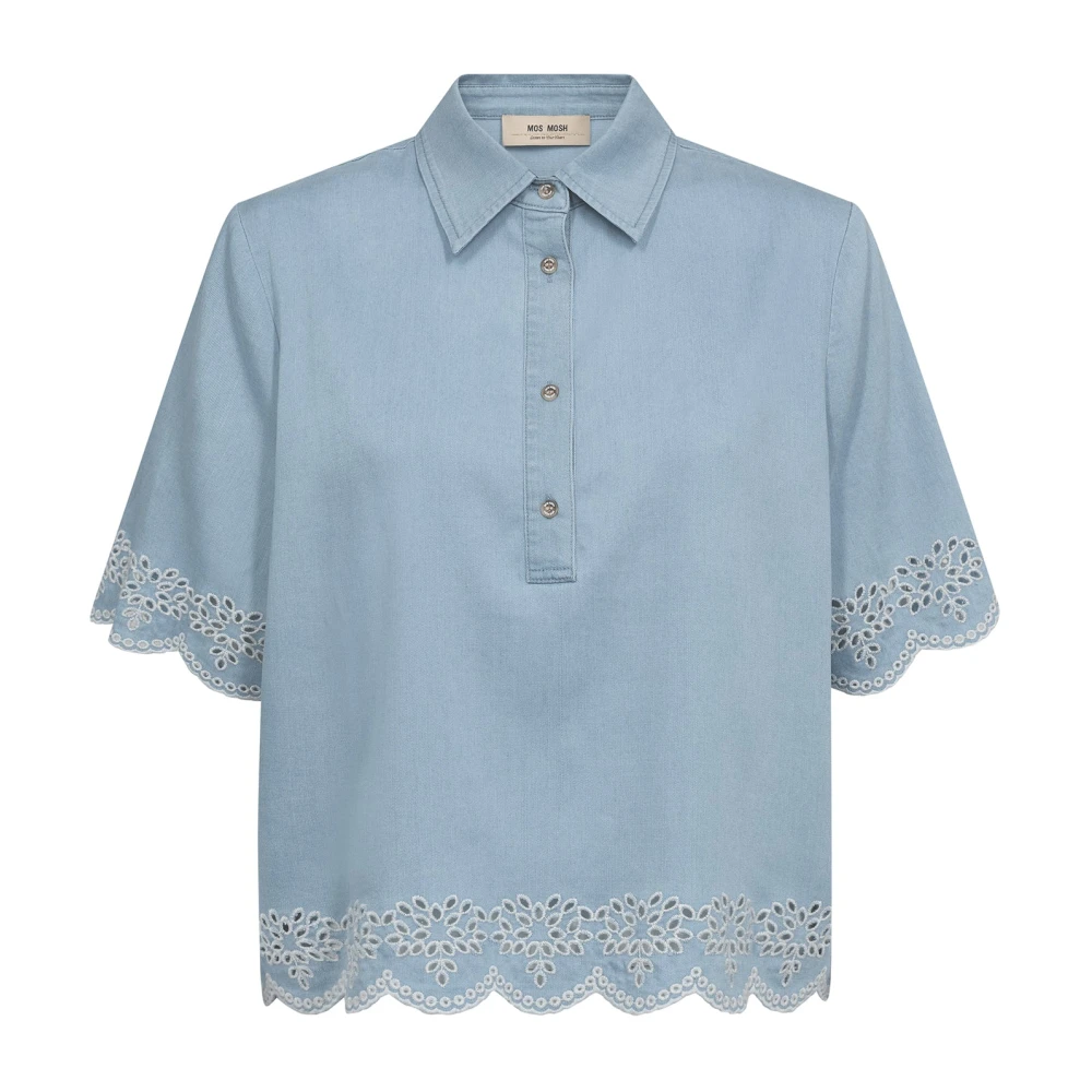 Mos Mosh Blue Denim Shirts - Female - Shirts - Xl - Blouses & Shirts