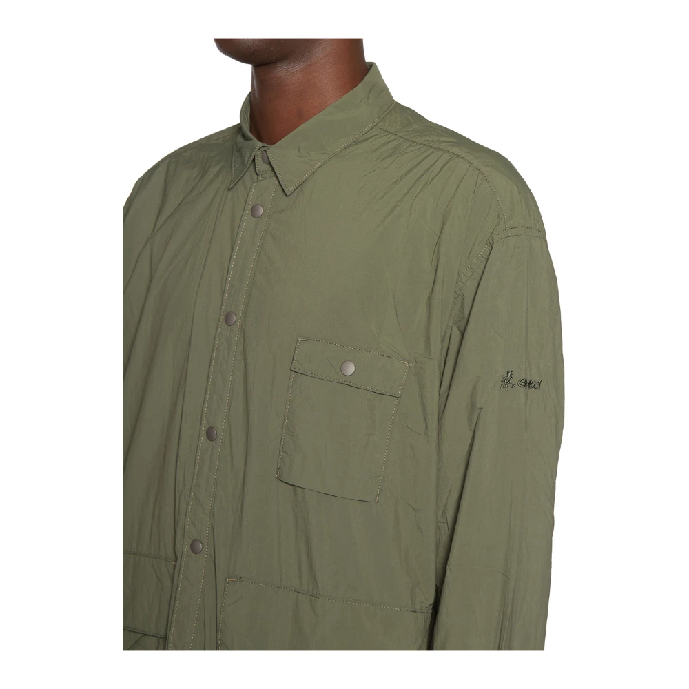Gramicci Nylon Utility Shirt Green Heren