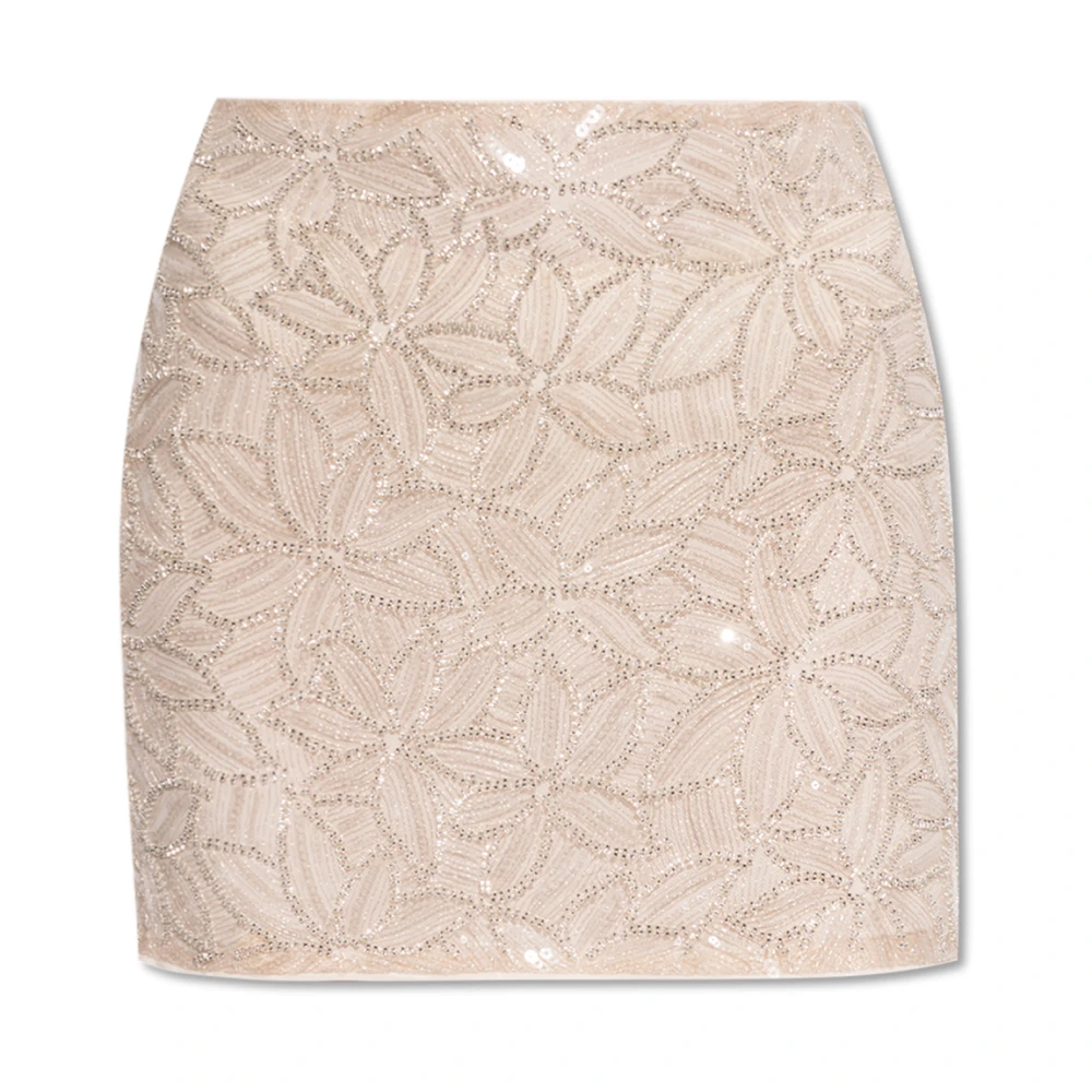 Rotate Birger Christensen Rok met decoratieve afwerking Pink Dames