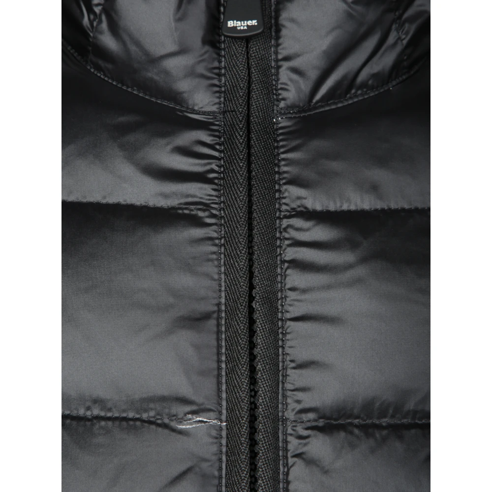 Blauer Stedelijke donsjack met capuchon Black Dames