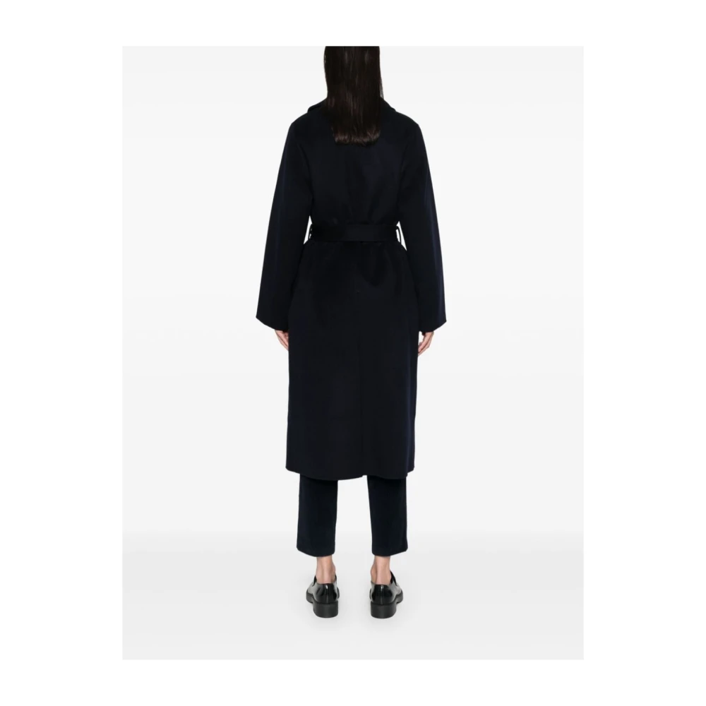 IVY OAK Minimalistische wollen jas met reverskraag Black Dames