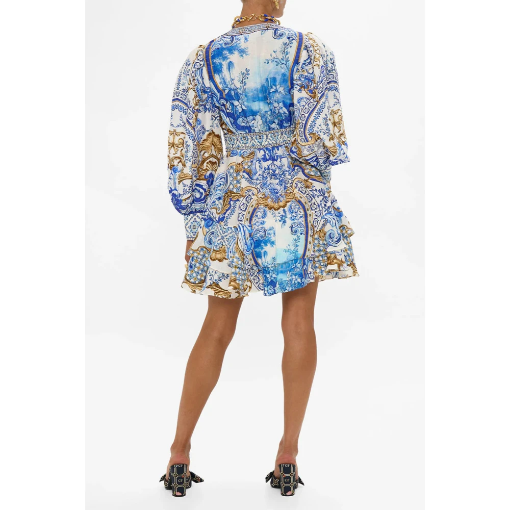 Camilla Ruchesjurk Azul Adventures Blue Dames