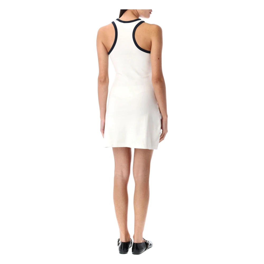 Courrèges Wit Marine Contrast Mini Jurk White Dames
