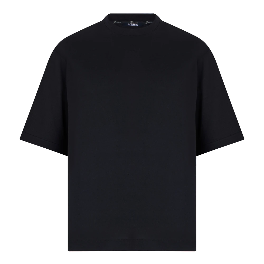 Jacquemus Black Rond Carré Short-Sleeve T-Shirt - Male - T-Shirts - L - Tops