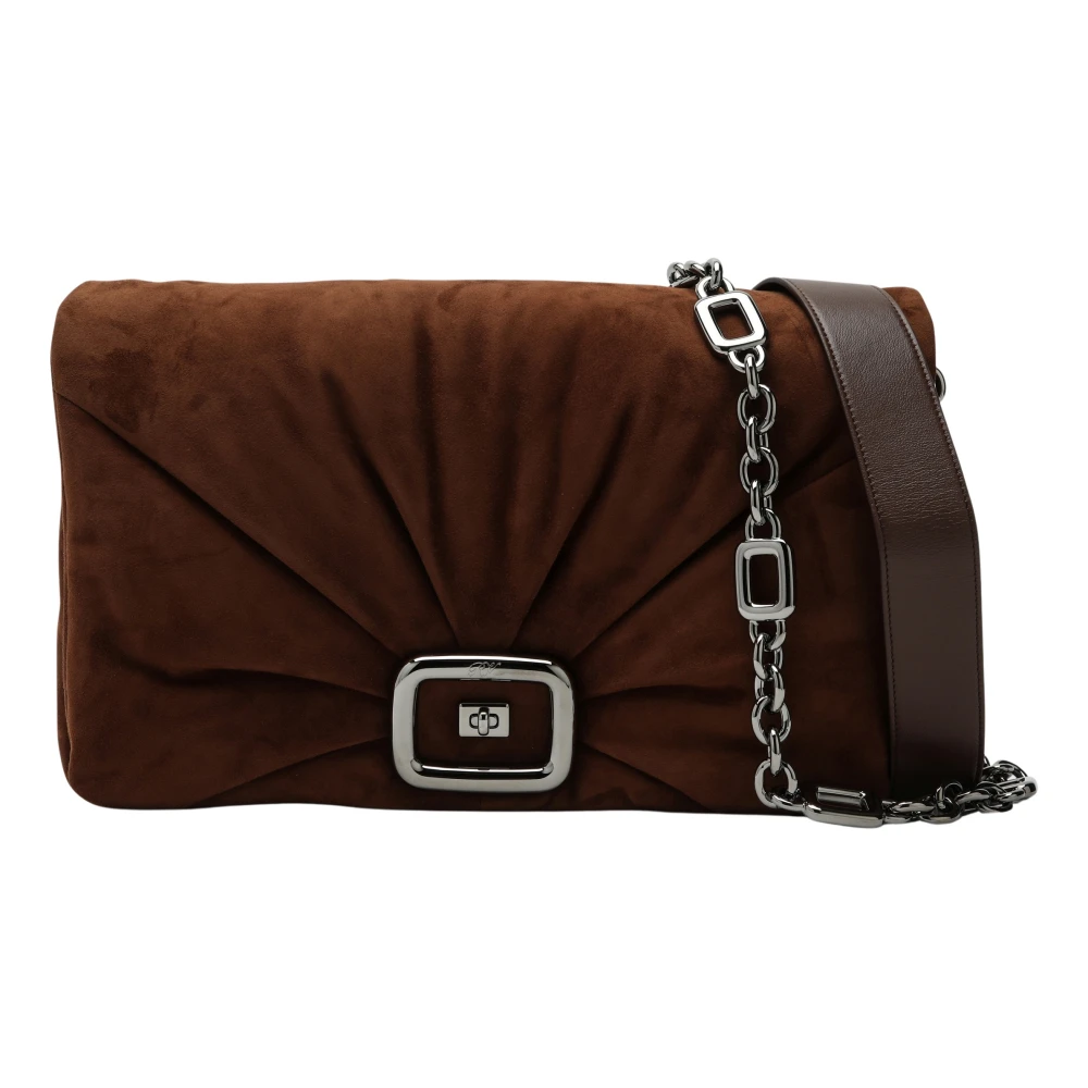 Roger Vivier Middelgrote Schoudertas Viv' Choc Brown Dames