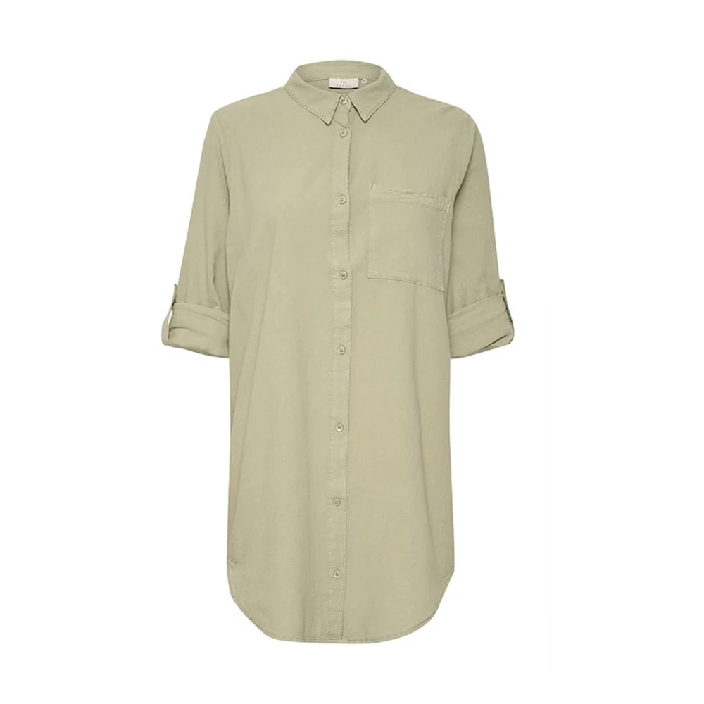 Kaffe Donna Verde Abito A Camicia Da Naya - Immagine 2