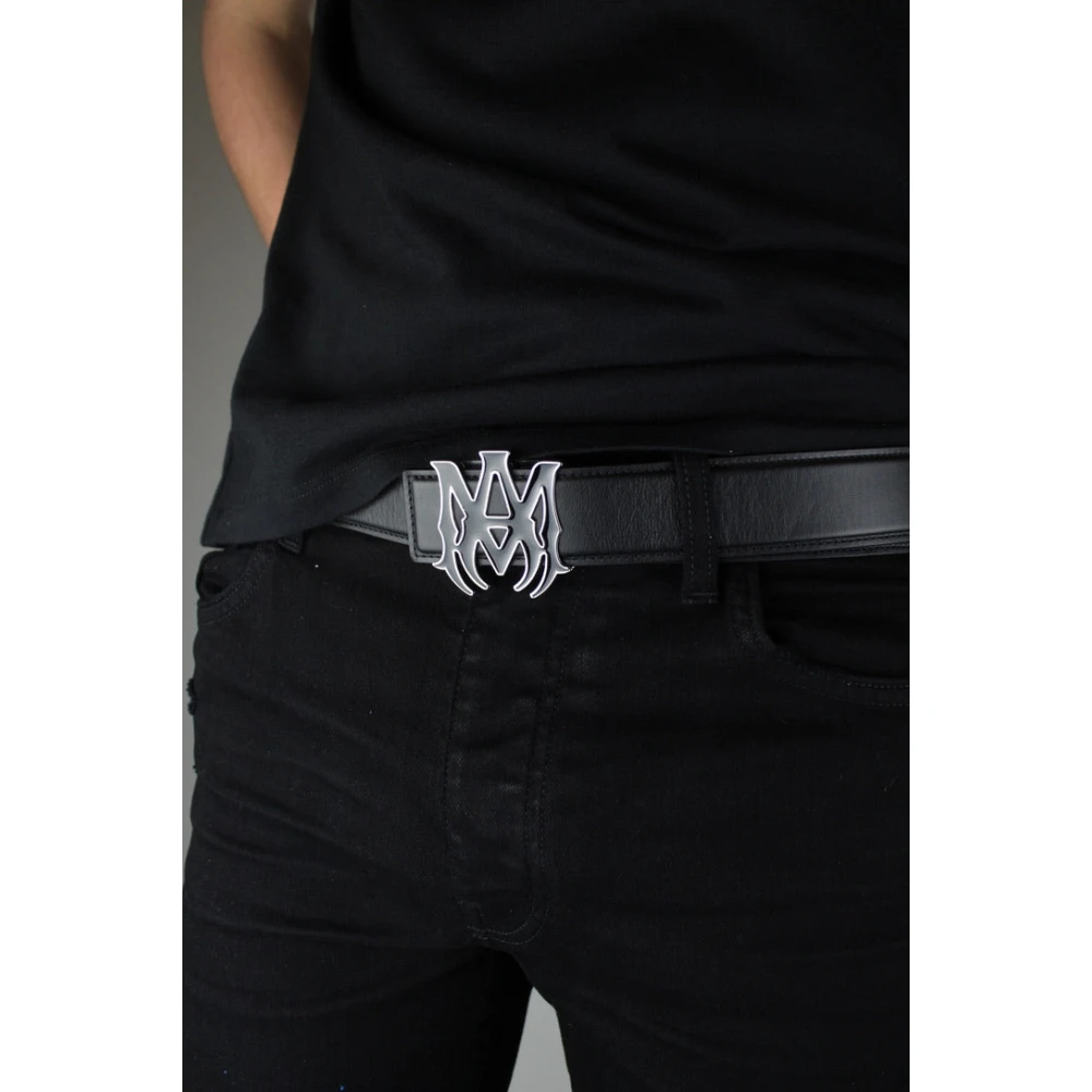 Amiri Nappa 4cm riem Black Heren