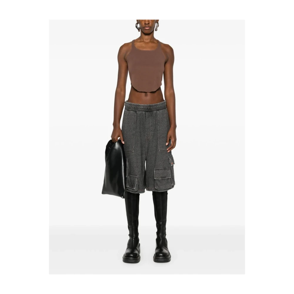 Rick Owens Bruine Tanktop met Ronde Hals van Katoen Brown Dames