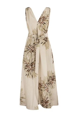 Cotton Bloom Print Poplin Klänning