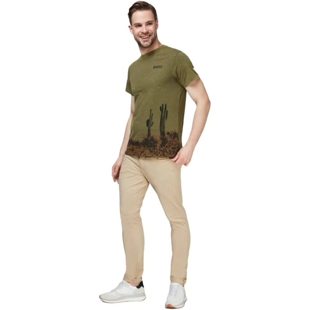 Guess 5 Zakken Broek Beige Heren