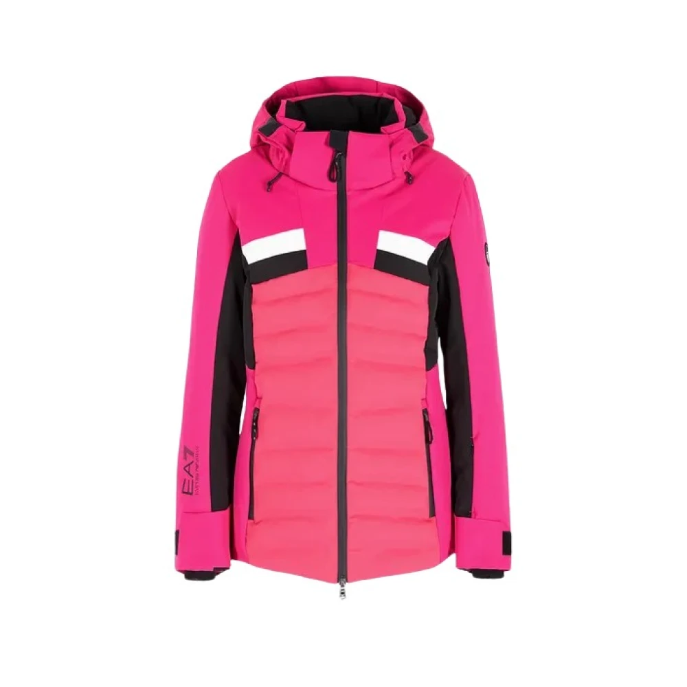 Emporio Armani EA7 Dames ski-jack met Protectum7 technische stof Pink Dames