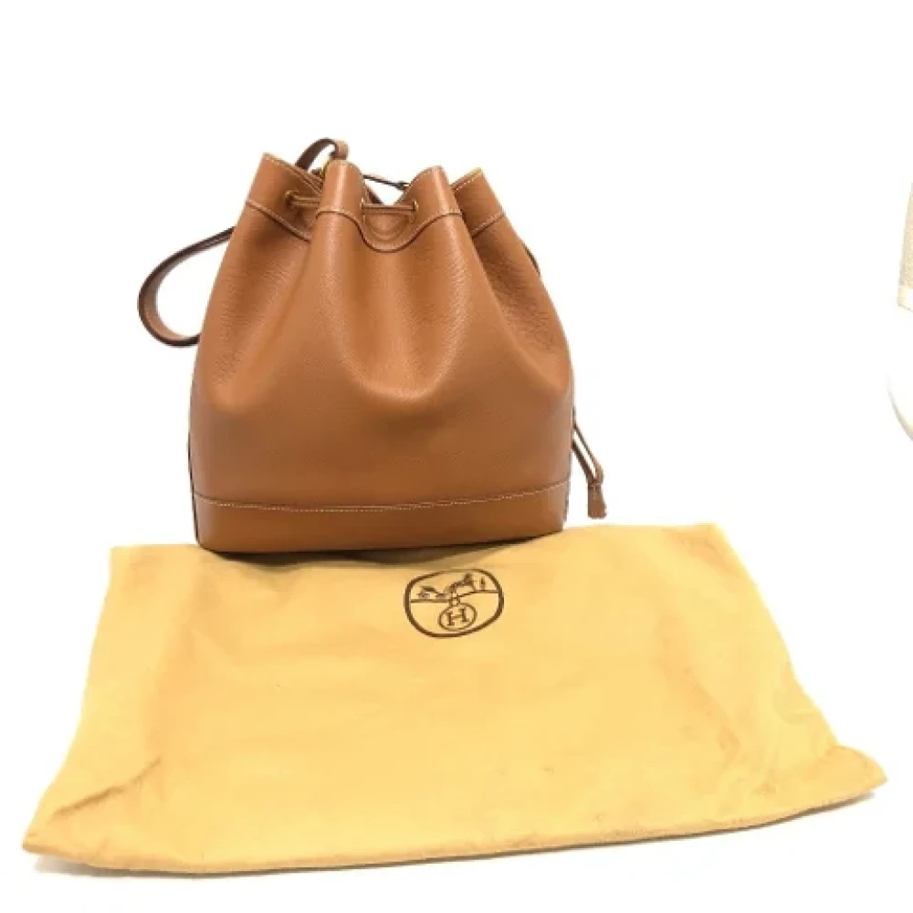 Hermès Vintage Pre-owned Leather shoulder-bags Brown Dames