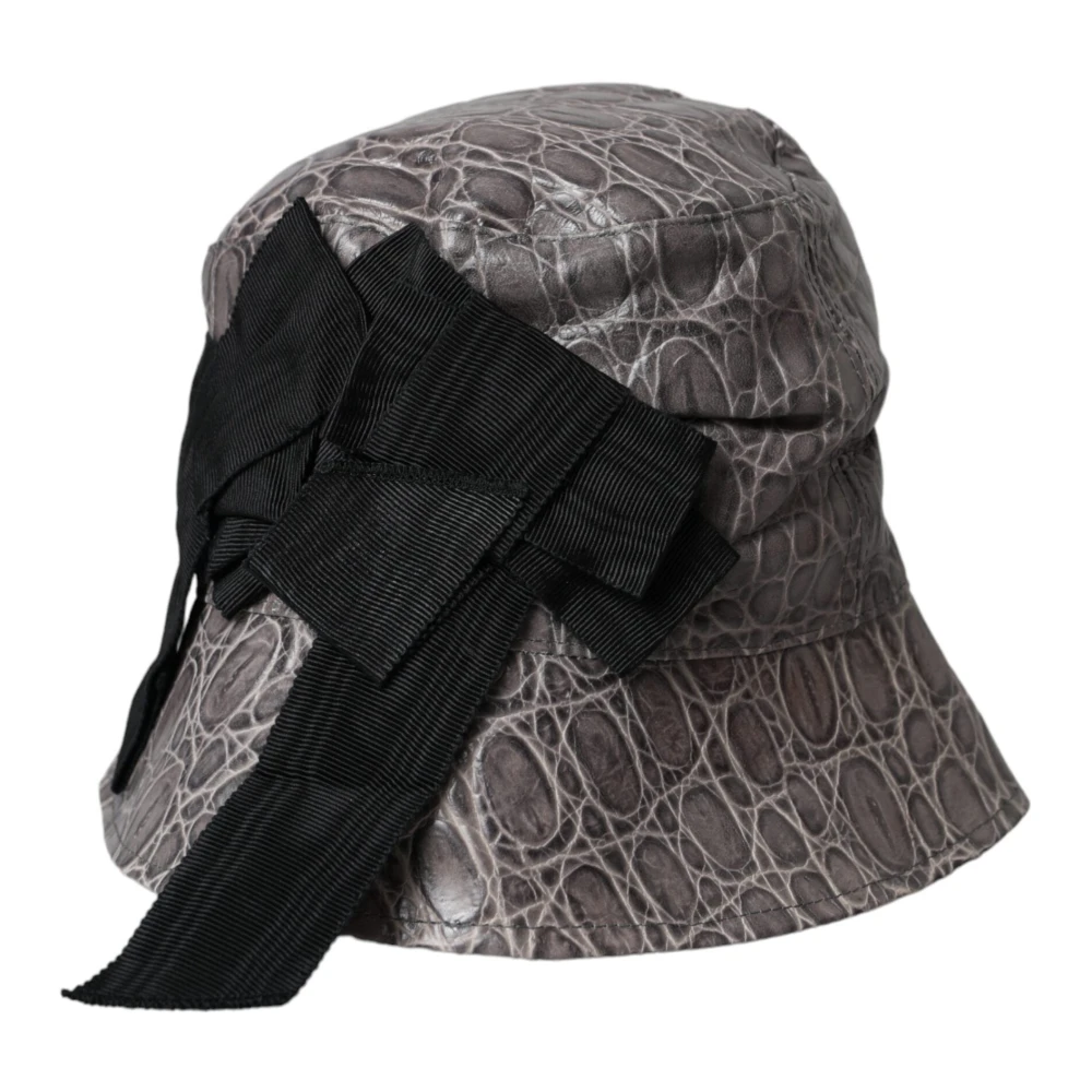 Dolce & Gabbana Unisex Gray Accessories, One Size, Bucket Hat