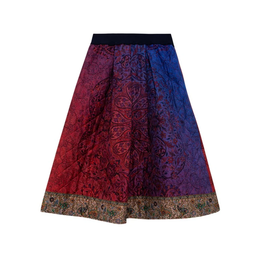 Pierre-Louis Mascia Gewatteerde rok met etnisch patroon Multicolor Dames