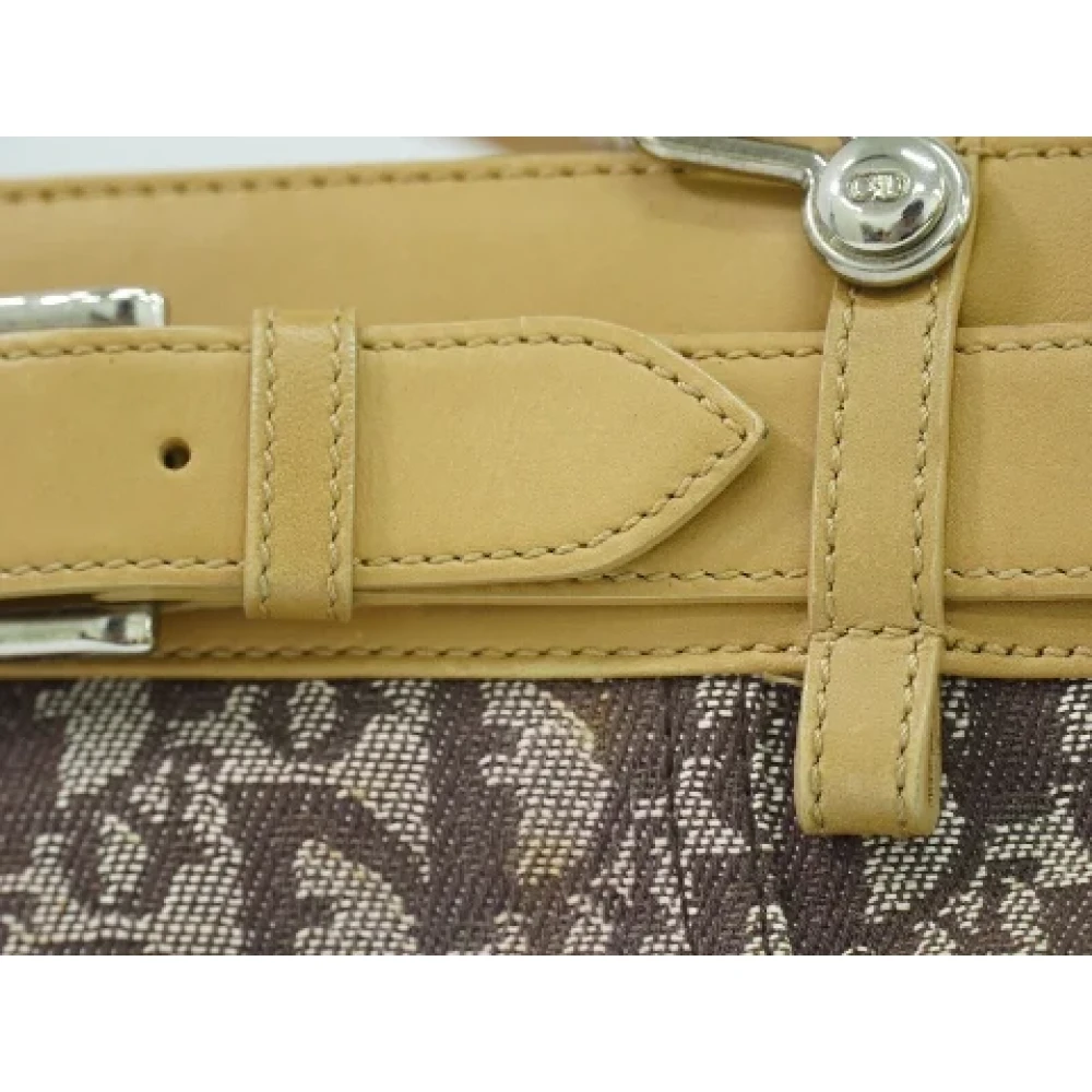 Chanel Vintage Pre-owned Canvas chanel-bags Brown Dames