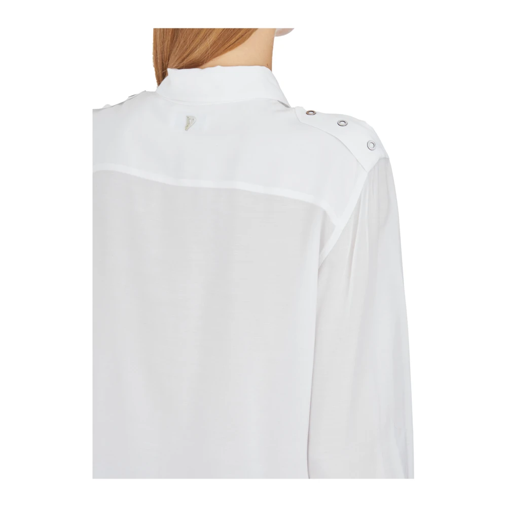 Dondup Overhemd met voorzakken White Dames