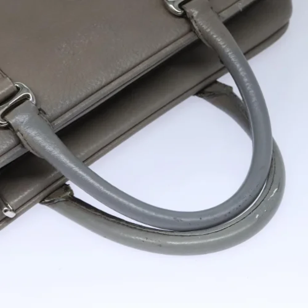 Bally Pre-owned Leather handbags Gray Dames
