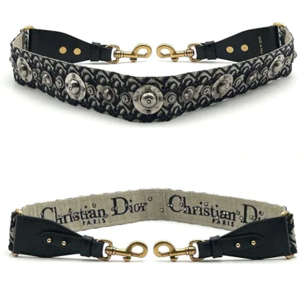 Dior Vintage Pre-owned Canvas home-office Black Dames