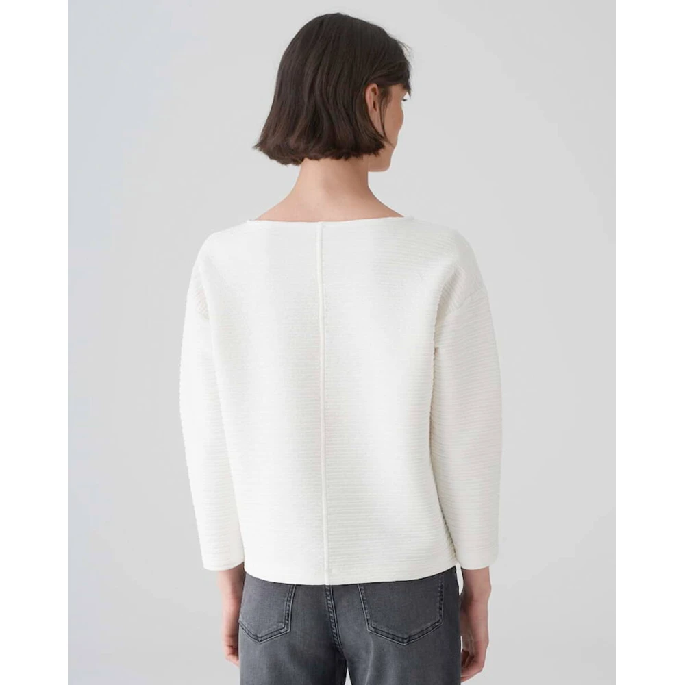 Opus Stijlvolle Gottoman Sweat Beige Dames