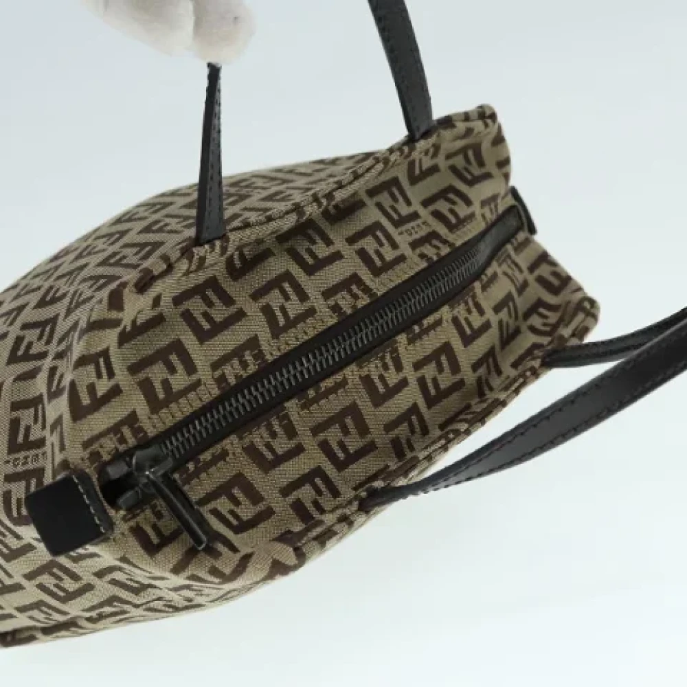 Fendi Vintage Pre-owned Canvas handbags Beige Dames
