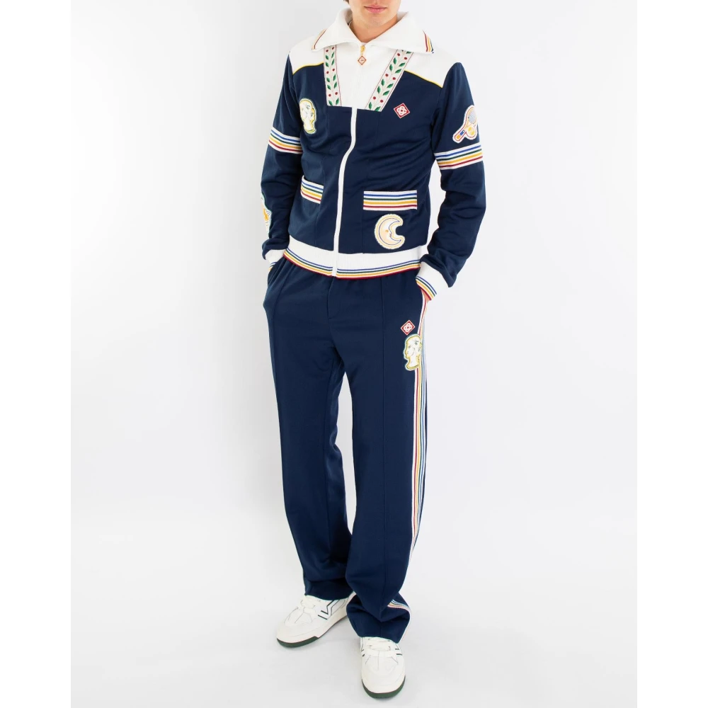 Casablanca Varsity Track Pants voor heren Blue Heren