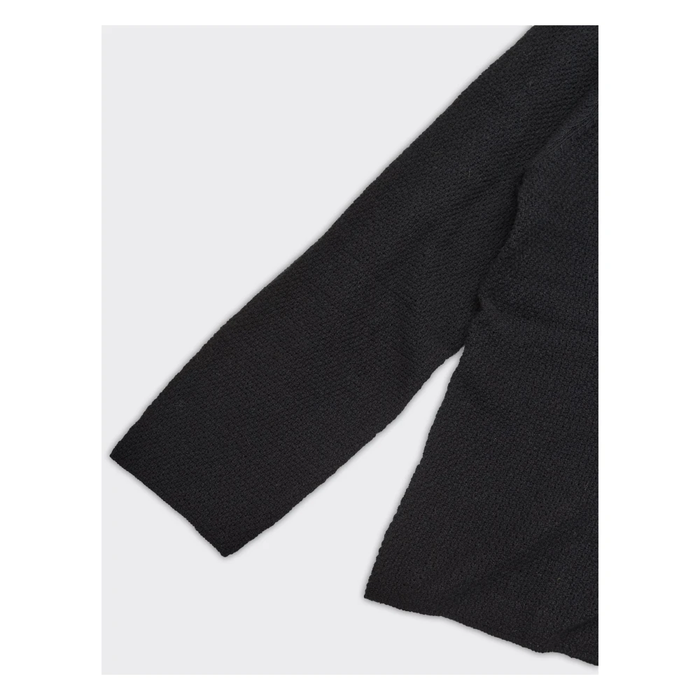 Won Hundred Gebreide ritsvest in zwart Black Heren