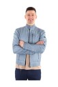veste-en-cuir-bleu-elegante