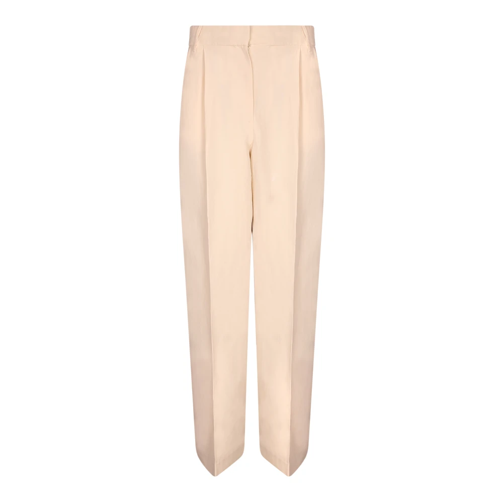 Iro Beige Straight Trousers - Female - Straight Trousers - L - Trousers