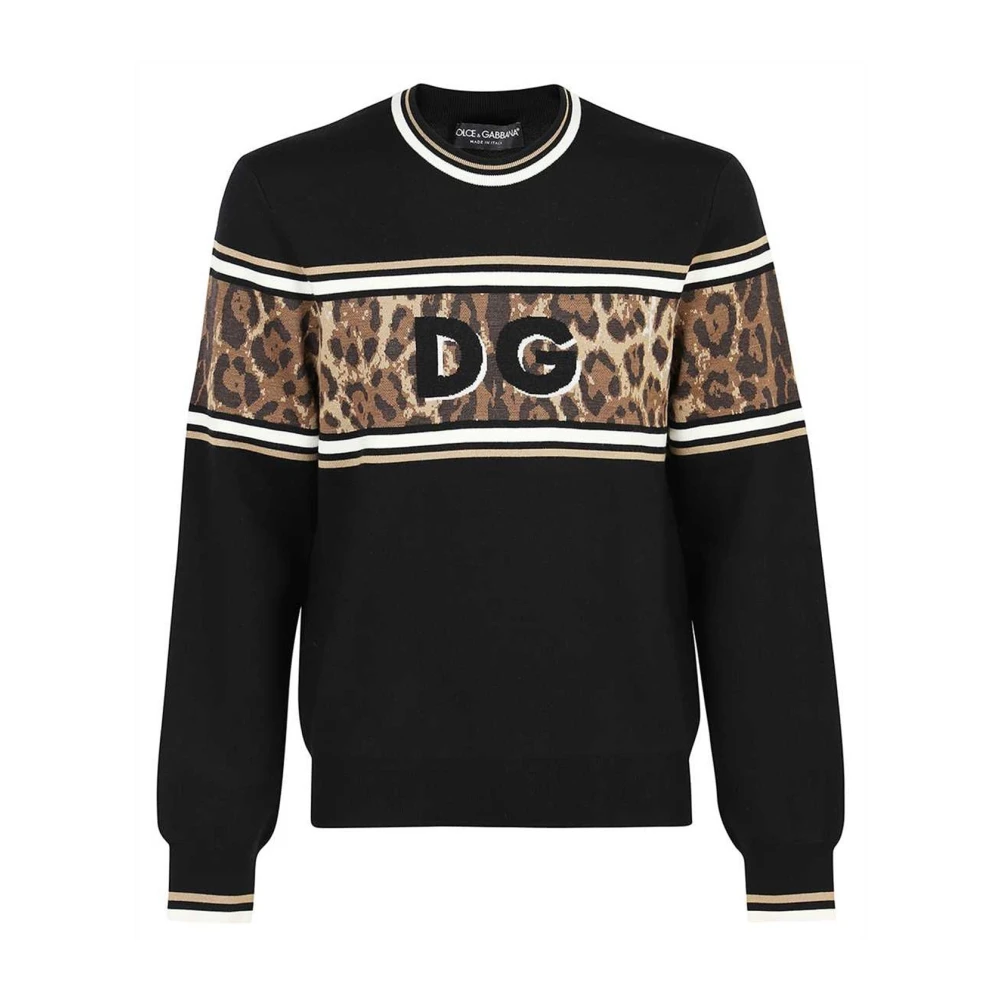 Dolce & Gabbana DG Sweater Gemaakt in Italië Black Heren