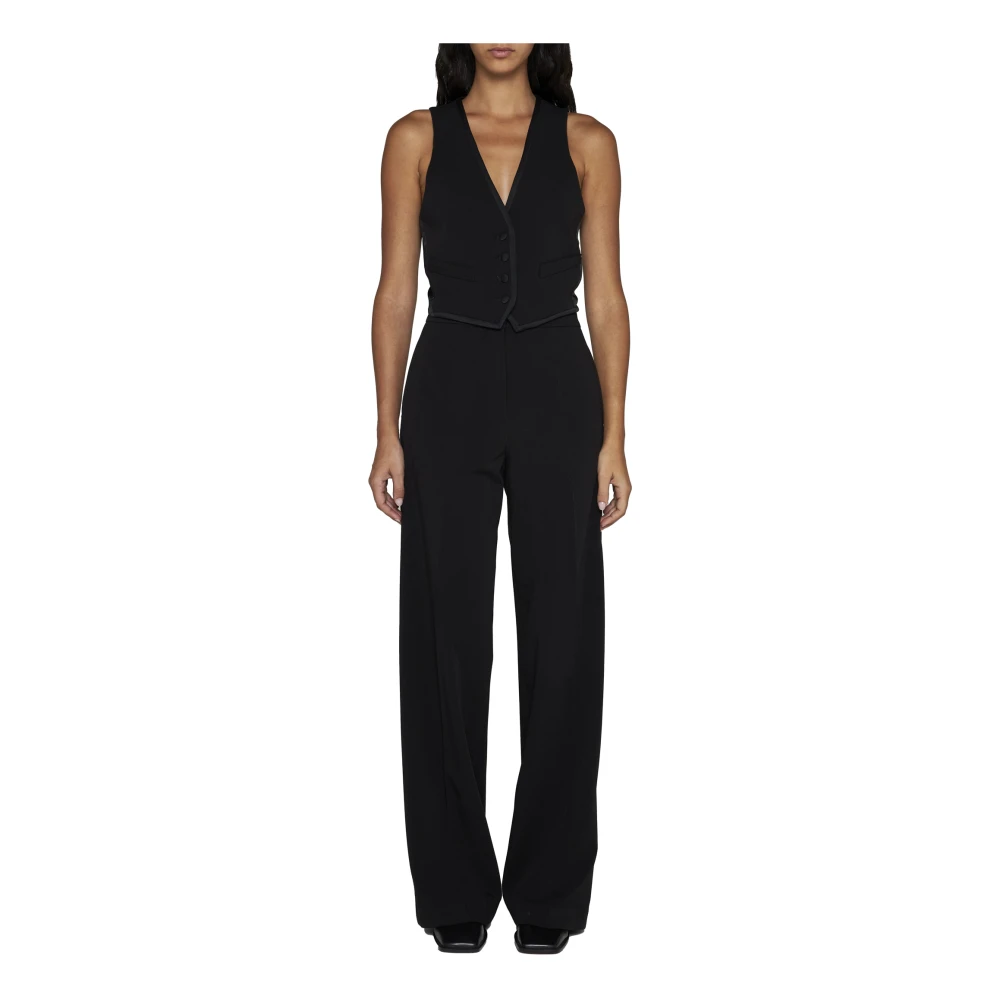 Blanca Vita Palazzo Broek met Piping Black Dames