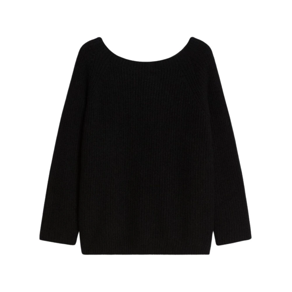 Max Mara Weekend Mohair Gebreide Trui Black Dames