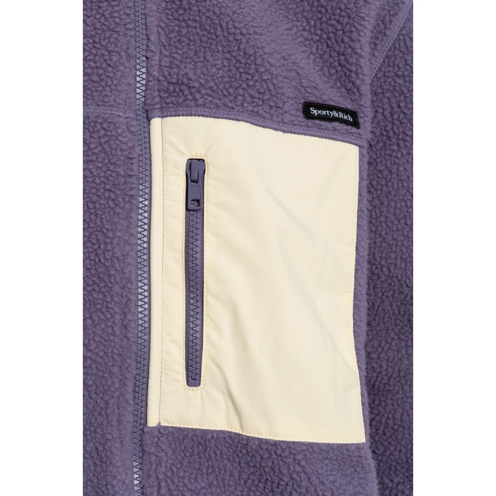 Sporty & Rich Fleece uit de Mountain collectie Purple Dames