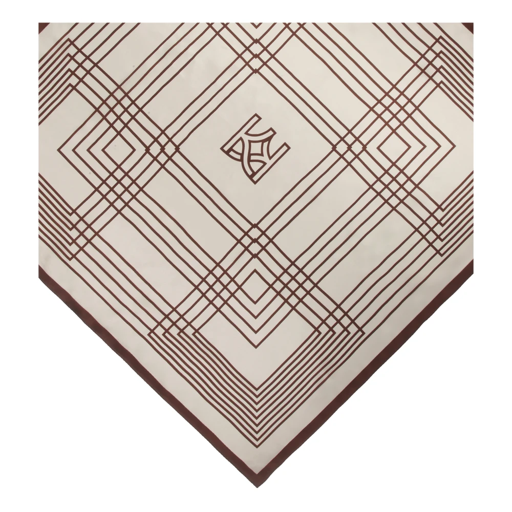 Kazar Zijden sjaal met geometrische patronen Multicolor Dames