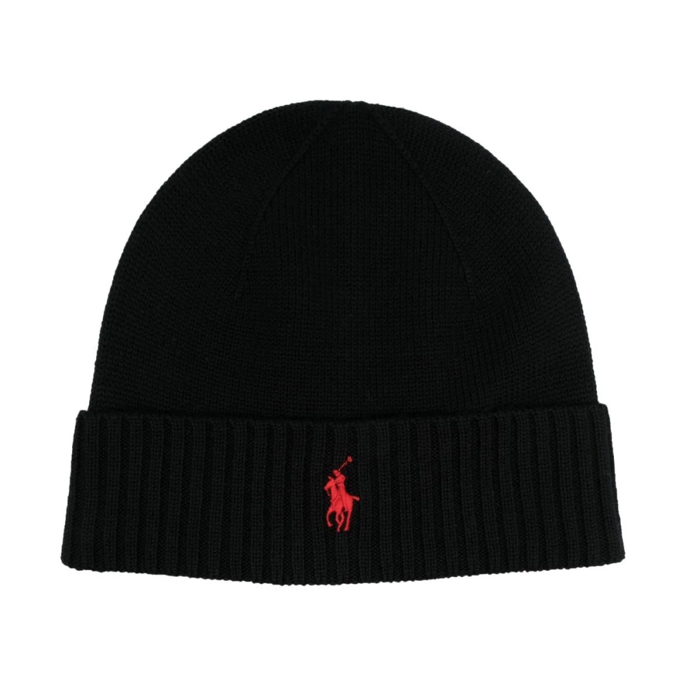 Polo Ralph Lauren Schwarz Merino Wool Beanie - Image 2