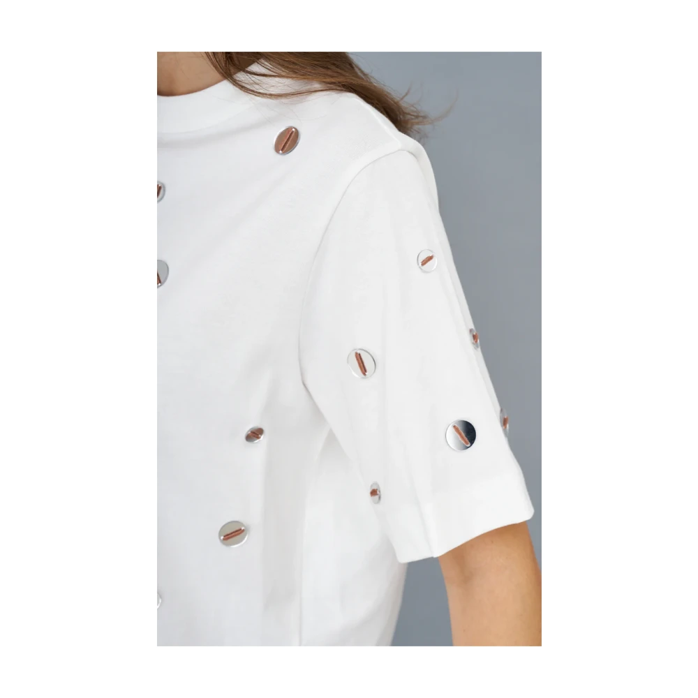 Alysi Spiegel T-shirt Beige Dames